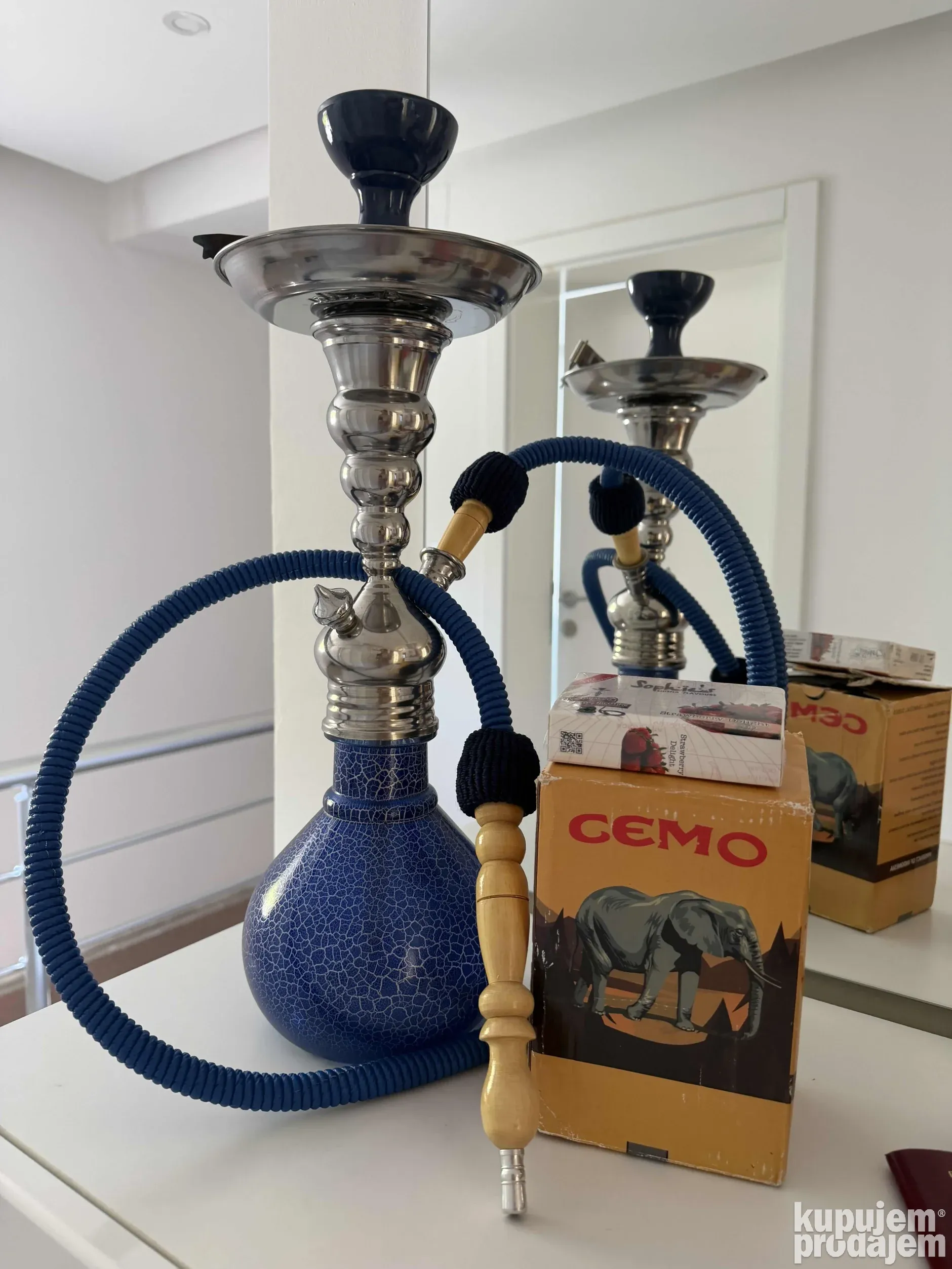 Aladin nargila 47 cm — kao nova, komplet